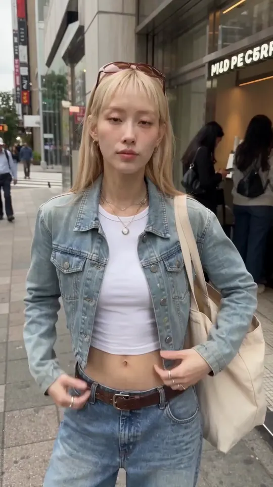 A street interview with a passer-by holding the product