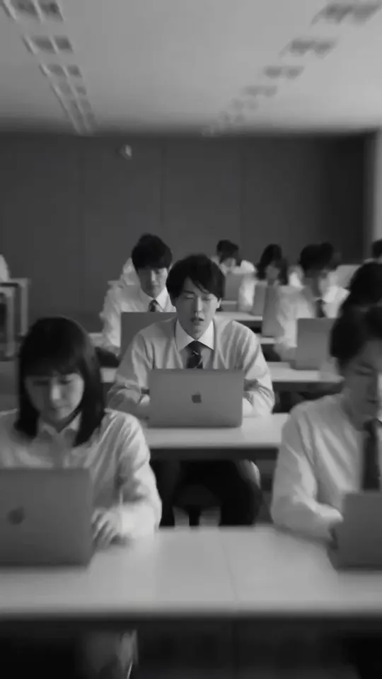A bright Japanese-style TV commercial for a canned drink